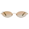 Giorgio Armani - Oval Shape Women Sunglasses - Gold - Sunglasses - Giorgio Armani Eyewear