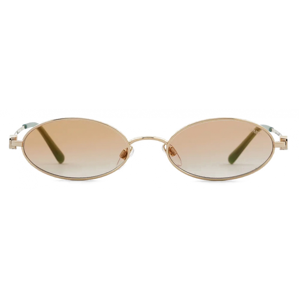 Giorgio Armani - Oval Shape Women Sunglasses - Gold - Sunglasses - Giorgio Armani  Eyewear - Avvenice