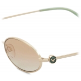 Giorgio Armani - Oval Shape Women Sunglasses - Gold - Sunglasses - Giorgio Armani Eyewear