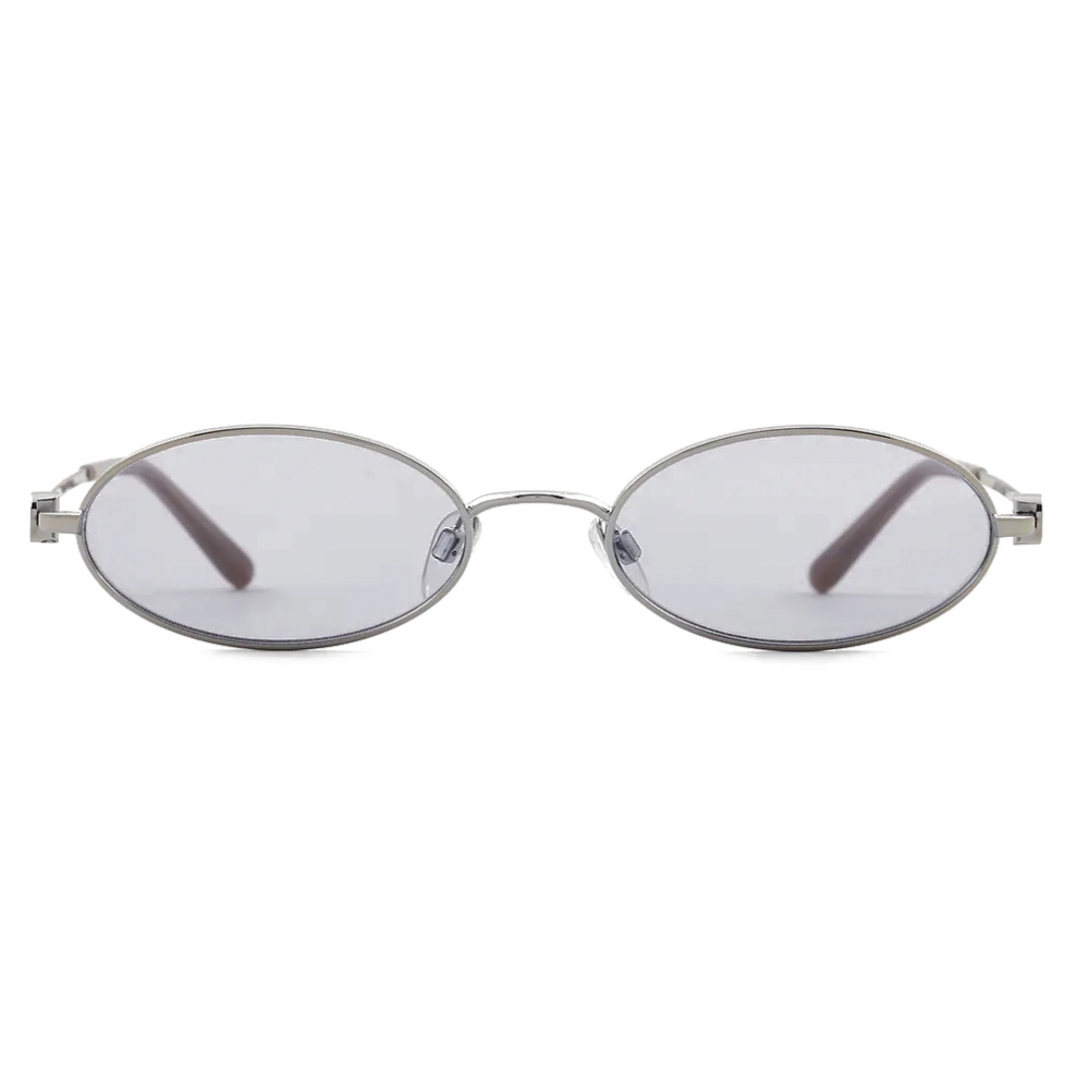 Giorgio Armani - Oval Shape Women Sunglasses - Silver - Sunglasses -  Giorgio Armani Eyewear - Avvenice
