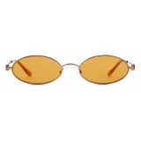 Giorgio Armani - Oval Shape Women Sunglasses - Rose Gold - Sunglasses - Giorgio Armani Eyewear