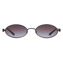 Giorgio Armani - Oval Shape Women Sunglasses - Black - Sunglasses - Giorgio Armani Eyewear