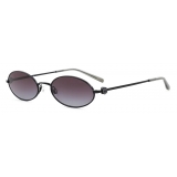 Giorgio Armani - Oval Shape Women Sunglasses - Black - Sunglasses - Giorgio Armani Eyewear