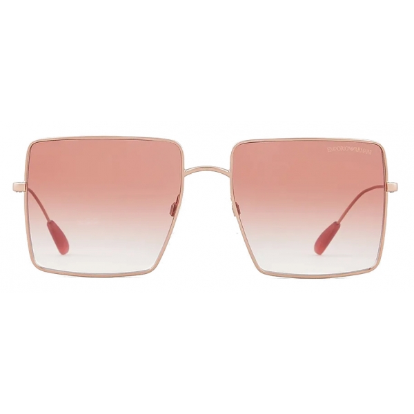 Giorgio Armani - Oversize Shape Women Sunglasses - Rose Gold - Sunglasses - Giorgio Armani Eyewear