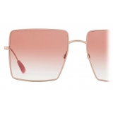 Giorgio Armani - Occhiali da Sole Donna Forma Oversize - Oro Rosa - Occhiali da Sole - Giorgio Armani Eyewear