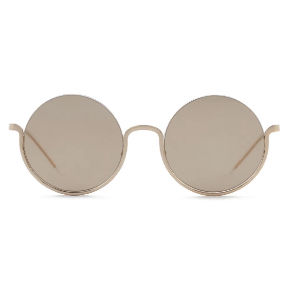 Giorgio Armani - Round Shape Women Sunglasses - Brown - Sunglasses - Giorgio Armani Eyewear