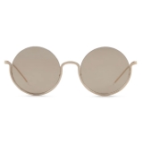 Giorgio Armani - Round Shape Women Sunglasses - Brown - Sunglasses - Giorgio Armani Eyewear