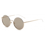 Giorgio Armani - Round Shape Women Sunglasses - Brown - Sunglasses - Giorgio Armani Eyewear