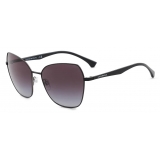 Giorgio Armani - Occhiali da Sole Donna Forma Squadrata - Nero - Occhiali da Sole - Giorgio Armani Eyewear