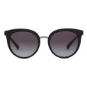 Giorgio Armani - Oversize Cat-Eye Shape Women Sunglasses - Black - Sunglasses - Giorgio Armani Eyewear