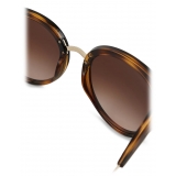 Giorgio Armani - Oversize Cat-Eye Shape Women Sunglasses - Brown - Sunglasses - Giorgio Armani Eyewear