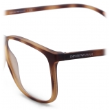 Giorgio Armani - Rectangular Men Eyeglasses - Brown - Eyeglasses - Giorgio Armani Eyewear