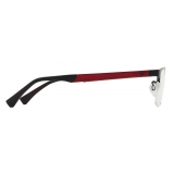Giorgio Armani - Rectangular Men Eyeglasses - Black Red - Eyeglasses - Giorgio Armani Eyewear
