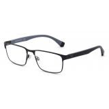 Giorgio Armani - Rectangular Men Eyeglasses - Black - Eyeglasses - Giorgio Armani Eyewear