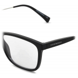 Giorgio Armani - Rectangular Men Eyeglasses - Black - Eyeglasses - Giorgio Armani Eyewear