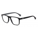 Giorgio Armani - Rectangular Men Eyeglasses - Black - Eyeglasses - Giorgio Armani Eyewear