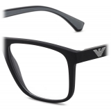 Giorgio Armani - Rectangular Men Eyeglasses - Black - Eyeglasses - Giorgio Armani Eyewear