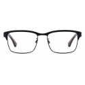 Giorgio Armani - Rectangular Men Eyeglasses - Navy Blue - Eyeglasses - Giorgio Armani Eyewear