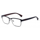 Giorgio Armani - Rectangular Men Eyeglasses - Navy Blue - Eyeglasses - Giorgio Armani Eyewear