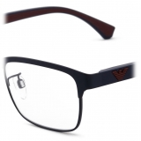 Giorgio Armani - Rectangular Men Eyeglasses - Navy Blue - Eyeglasses - Giorgio Armani Eyewear