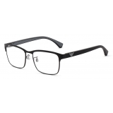 Giorgio Armani - Occhiali da Vista Uomo Forma Rettangolare - Antracite - Occhiali da Vista - Giorgio Armani Eyewear