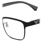 Giorgio Armani - Rectangular Men Eyeglasses - Anthracite - Eyeglasses - Giorgio Armani Eyewear