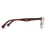 Giorgio Armani - Irregular Men Eyeglasses - Brown - Eyeglasses - Giorgio Armani Eyewear