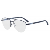 Giorgio Armani - Rectangular Men Eyeglasses - Navy Blue - Eyeglasses - Giorgio Armani Eyewear