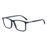 Giorgio Armani - Rectangular Men Eyeglasses - Blue - Eyeglasses - Giorgio Armani Eyewear