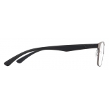 Giorgio Armani - Rectangular Men Eyeglasses - Grey - Eyeglasses - Giorgio Armani Eyewear