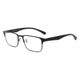 Giorgio Armani - Occhiali da Vista Uomo Forma Rettangolare - Nero - Occhiali da Vista - Giorgio Armani Eyewear