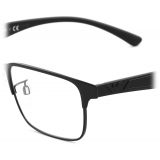 Giorgio Armani - Occhiali da Vista Uomo Forma Rettangolare - Nero - Occhiali da Vista - Giorgio Armani Eyewear