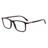 Giorgio Armani - Rectangular Men Eyeglasses - Matte Blue - Eyeglasses - Giorgio Armani Eyewear