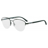 Giorgio Armani - Occhiali da Vista Uomo Forma Rettangolare - Verde - Occhiali da Vista - Giorgio Armani Eyewear