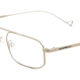 Giorgio Armani - Occhiali da Vista Uomo Forma Tonda - Oro Pallido - Occhiali da Vista - Giorgio Armani Eyewear