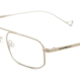 Giorgio Armani - Round Men Eyeglasses - Pale Gold - Eyeglasses - Giorgio Armani Eyewear