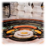 Qeeboo - Carpet Glitch Round Half - Round Half - Qeeboo Carpet by Richard Hutten - Furnishing - Home