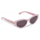 Moschino - Cat-Eye Sunglasses with Rhinestones - Pink - Moschino Eyewear