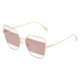 Fendi - Fendi Stripes - Cat-Eye Sunglasses - Gold Brown - Sunglasses - Fendi Eyewear