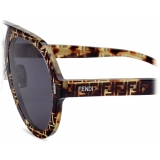 Fendi - Fendi Force - Occhiali da Sole Pilot - Rutenio Havana - Occhiali da Sole - Fendi Eyewear