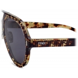 Fendi - Fendi Force - Pilot Sunglasses - Ruthenium Havana - Sunglasses - Fendi Eyewear