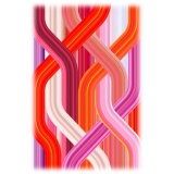 Qeeboo - Carpet Wave Red Rectangular - Rectangular - Qeeboo Carpet by Richard Hutten - Furnishing - Home