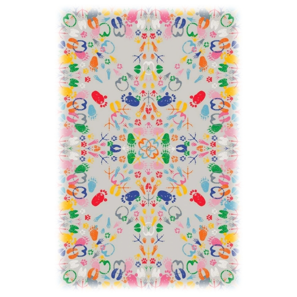 Qeeboo - Carpet Let’s Dance Animal Traces Light Rectangular - Rectangular - Qeeboo Carpet by Nynke Tynagel - Furnishing - Home