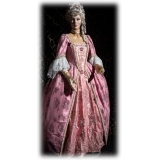 Nicolao Atelier - Abito Donna in Taffetas Rosa - Costumi Storici - 1700 - Made in Italy - Luxury Exclusive
