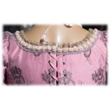 Nicolao Atelier - Abito Donna in Taffetas Rosa - Costumi Storici - 1700 - Made in Italy - Luxury Exclusive