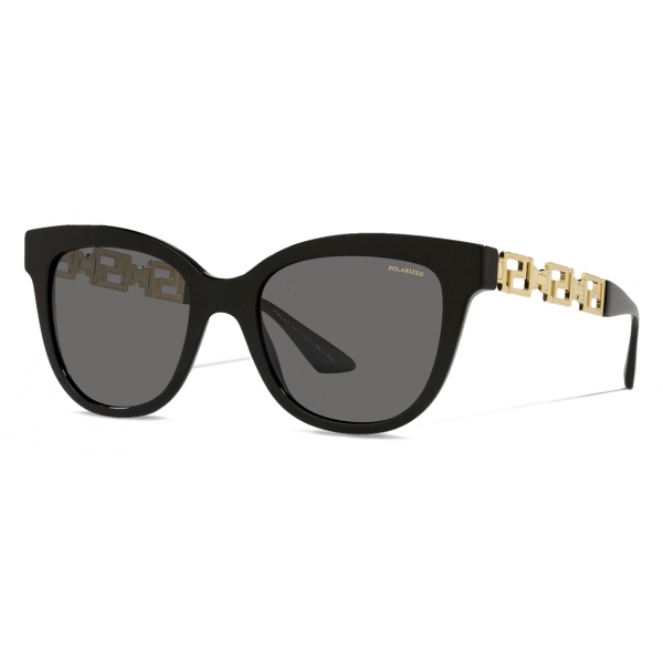 Versace - Occhiale da Sole Cat Eye Greca - Nero - Occhiali da Sole - Versace Eyewear