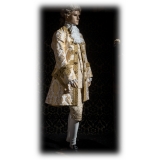 Nicolao Atelier - Man suit in Lampasso Gold-White - Historical Costume - 1700 - Made in Italy - Luxury Exclusive Collection