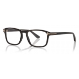 Tom Ford - Key Bridge Horn Optical - Occhiali da Vista Rettangolare - Nero - FT5718-P - Occhiali da Vista - Tom Ford Eyewear