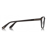 Tom Ford - Key Bridge Horn Optical - Rectangular Optical Glasses - Black Horn - FT5718-P - Optical Glasses - Tom Ford Eyewear