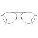 Tom Ford - Titanium Pilot Optical - Pilot Optical Glasses - Dark Ruthenium - FT5716-P - Optical Glasses - Tom Ford Eyewear